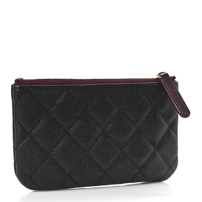 Chanel Caviar Quilted Small Cosmetic Case Black 3 of 10