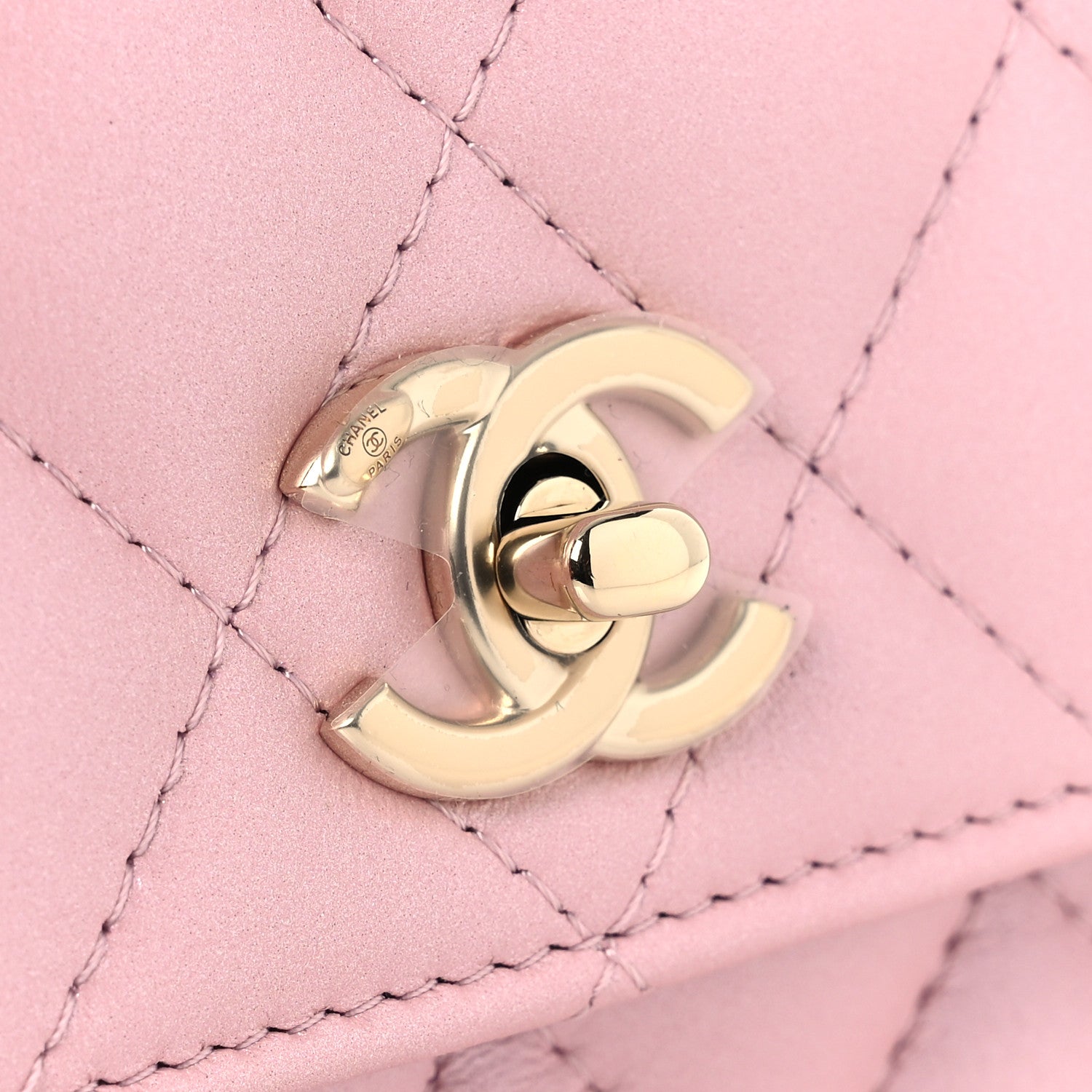 Chanel Pearly Lambskin Quilted Charms Wallet On Chain WOC Light Pink 12 of 12