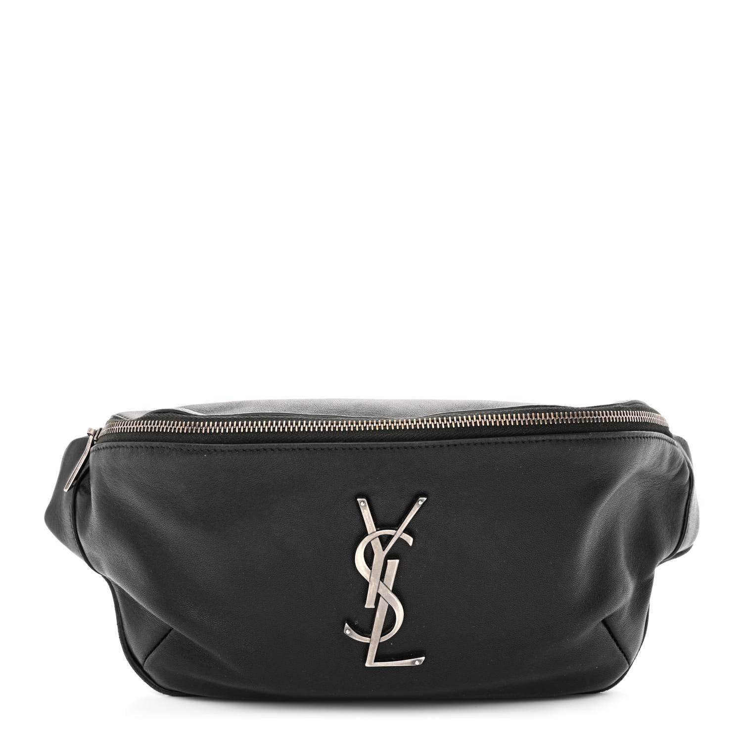 Saint Laurent Calfskin Monogram Belt Bag Black 1 of 12
