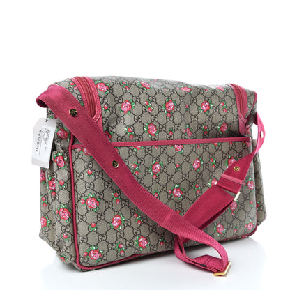 Gucci GG Supreme Monogram Rose Bud Diaper Bag Pink 3 of 11