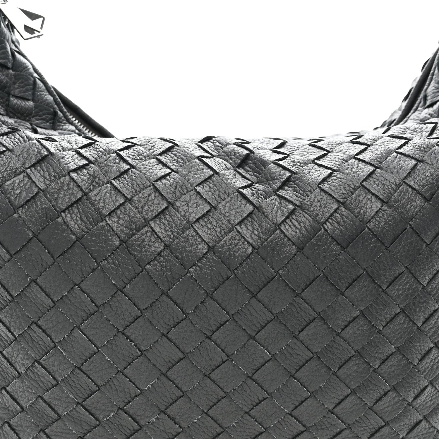 Bottega Veneta Deerskin Intrecciato Medium Traveler Hobo Black 9 of 11