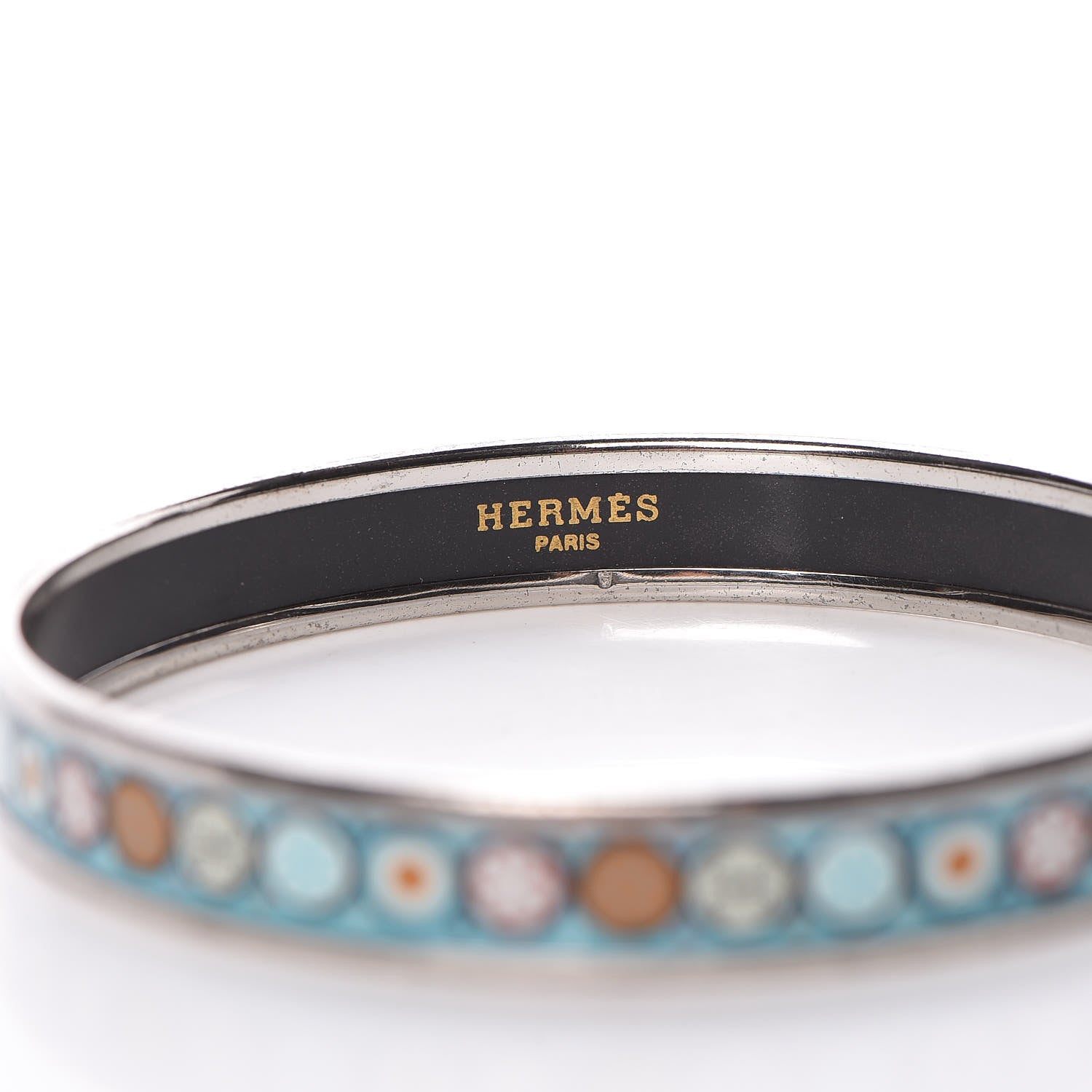 Hermes Enamel Narrow Printed Bracelet 70 4 of 7