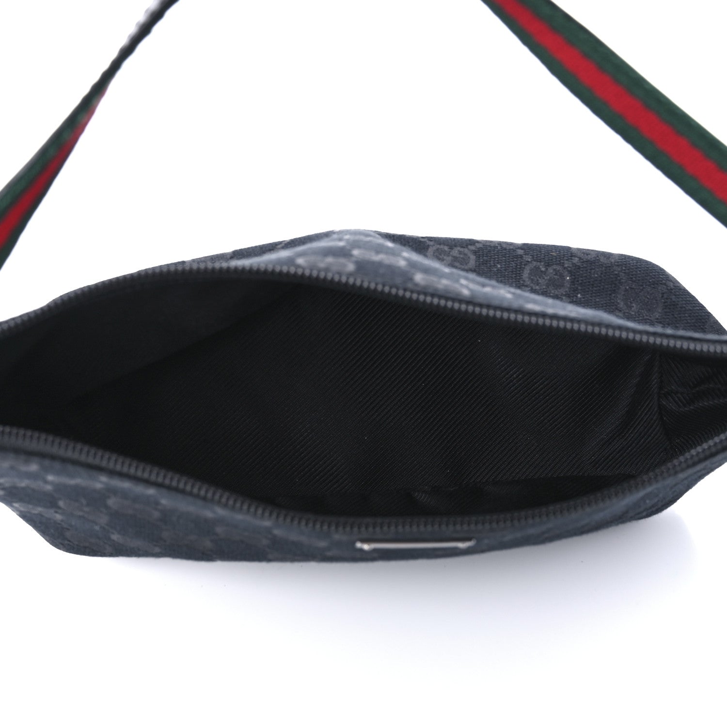 Gucci Monogram Web Boat Pochette Black 5 of 10