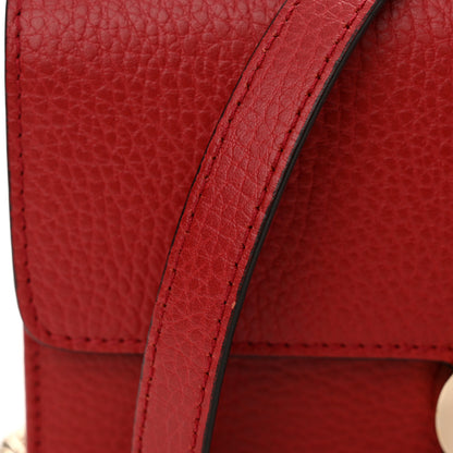 Gucci Dollar Calfskin Interlocking G Chain Wallet Red 11 of 12