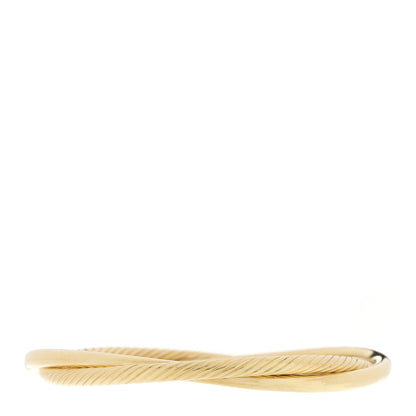 David Yurman 18K Yellow Gold Crossover Bangle Bracelet 2 of 3