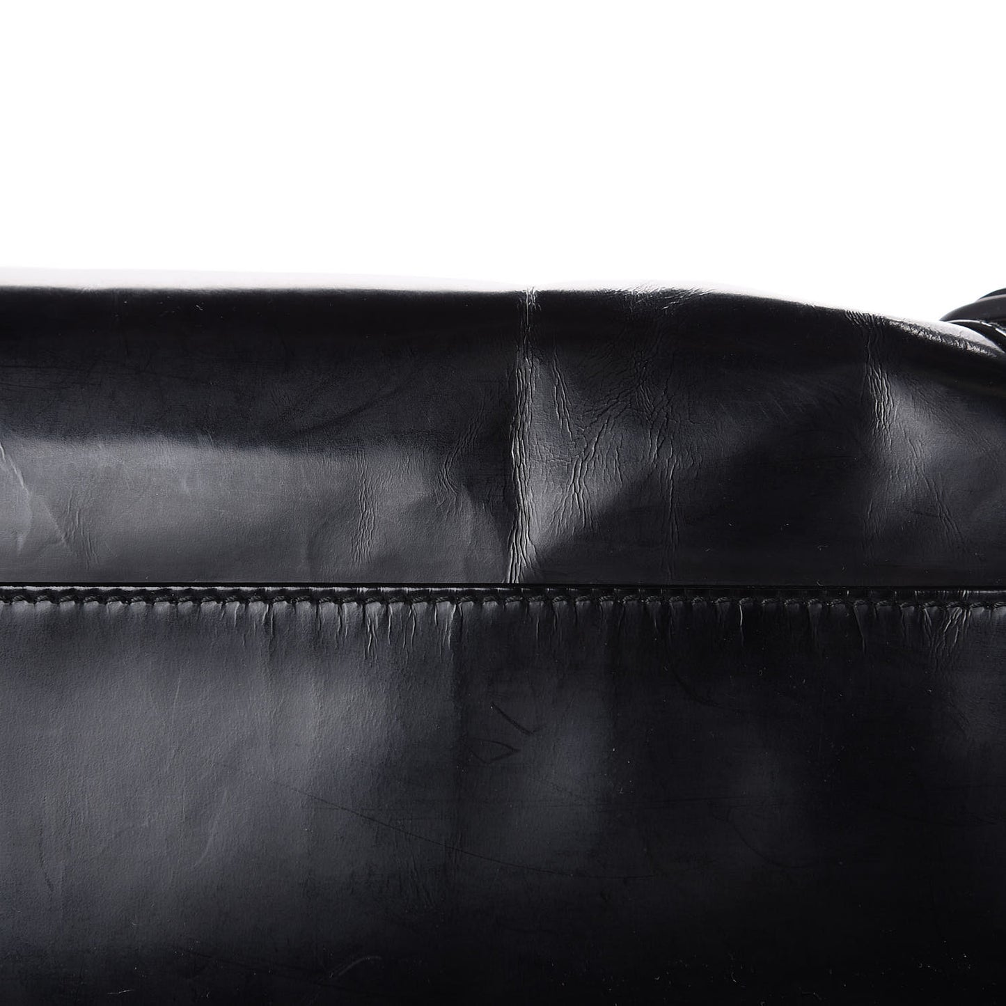 Glazed Calfskin Classic Hardware City Black