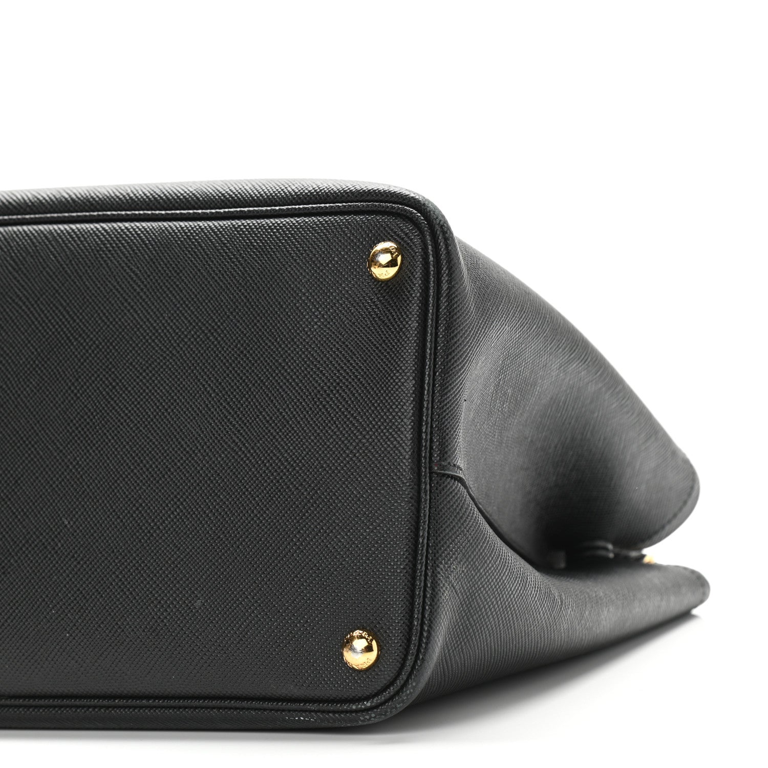 Prada Saffiano Cuir Medium Double Bag Black Fuoco 8 of 12
