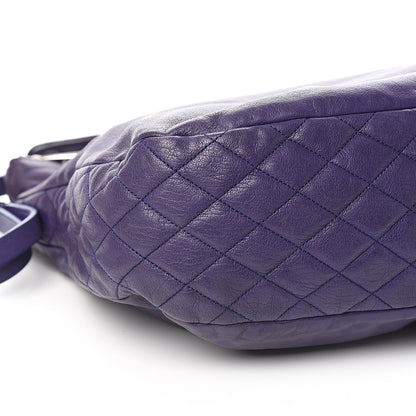 Jimmy Choo Lambskin Small Biker Hobo Purple 6 of 8
