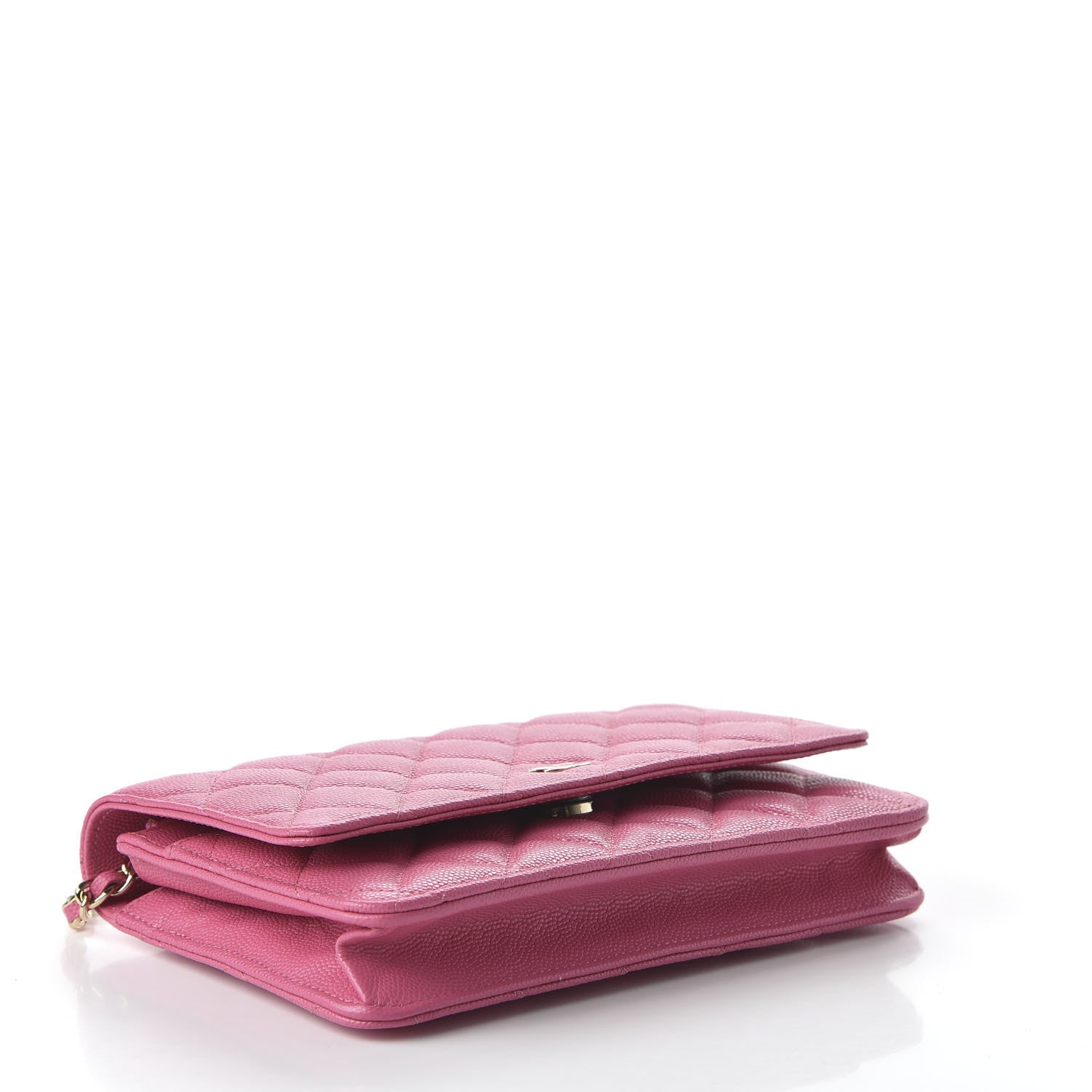 Chanel Caviar Quilted Wallet on Chain WOC Pink 4 of 11