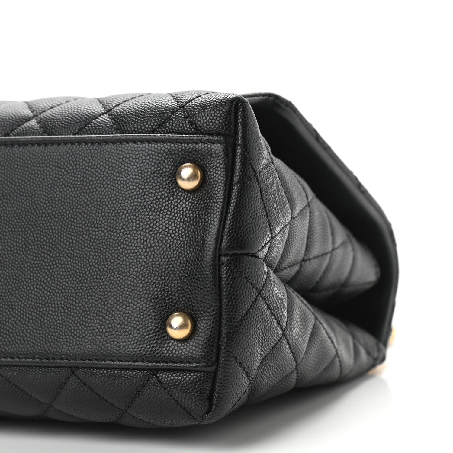 Chanel Caviar Lizard Quilted Small Coco Handle Flap Black 10 of 10