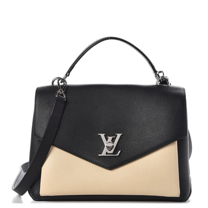 Louis Vuitton Soft Calfskin My Lockme Top Handle Vanille Black 1 of 13