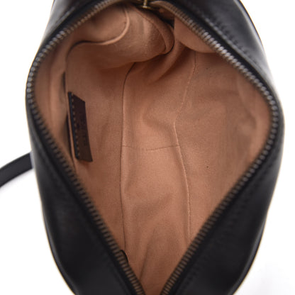 Gucci Calfskin Matelasse Mini GG Marmont Chain Shoulder Bag Black 5 of 14