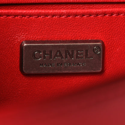 Chanel Galuchat Stingray Small Boy Flap Red 6 of 11