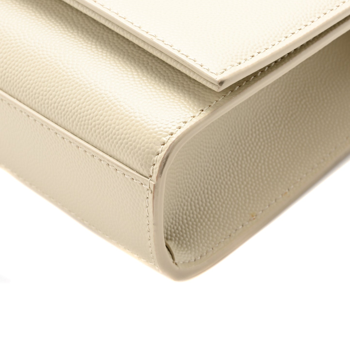 Grain De Poudre Calfskin Medium Classic Monogram Kate Tassel Satchel Crema Soft