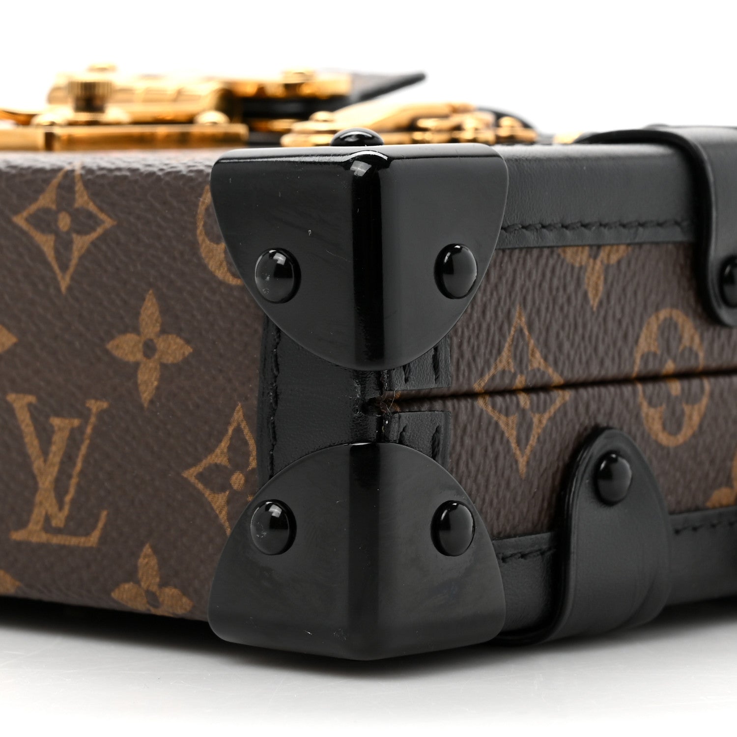 Louis Vuitton Monogram Petite Malle Black 8 of 13