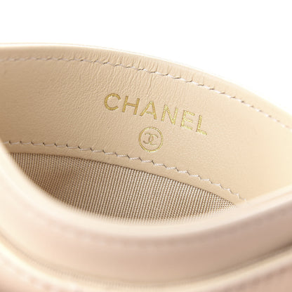 Chanel Goatskin Quilted 19 Card Holder Beige 6 of 8