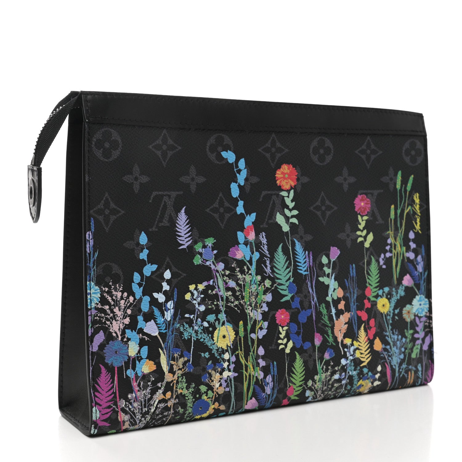 Louis Vuitton Monogram Eclipse Folia Pochette Voyage MM 3 of 6