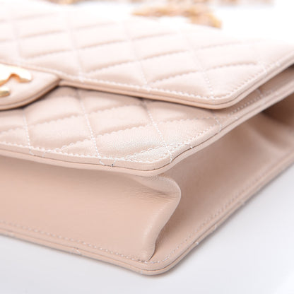 Chanel Lambskin Quilted Small Chic Pearls Flap Beige 9 of 11