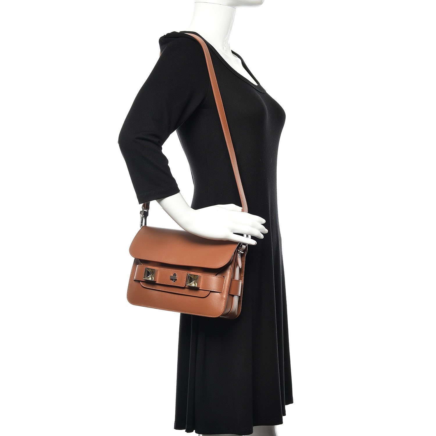 Proenza Schouler Smooth Calfskin Mini PS11 Classic Shoulder Bag Caramel 2 of 9