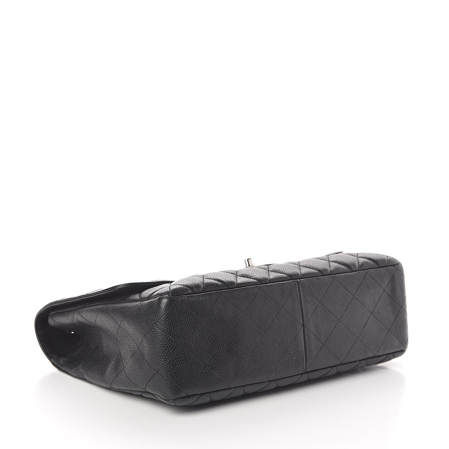 Chanel Caviar Quilted Jumbo Single Flap Black 4 of 13