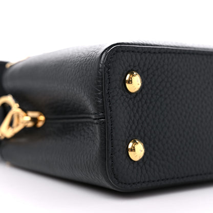 Louis Vuitton Taurillon Embellished Flower Crown Capucines Mini Black 7 of 8