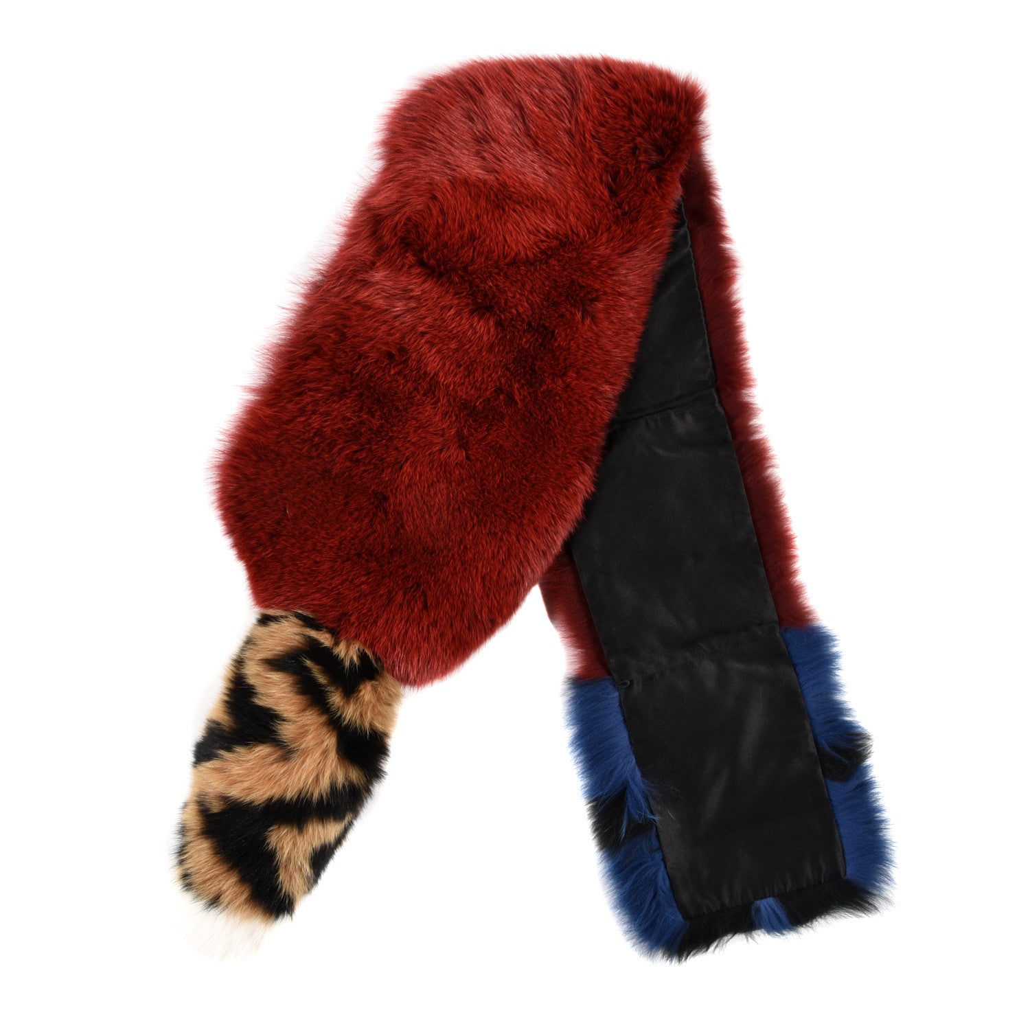 Fendi Fox Fur Stole Multicolor 2 of 9