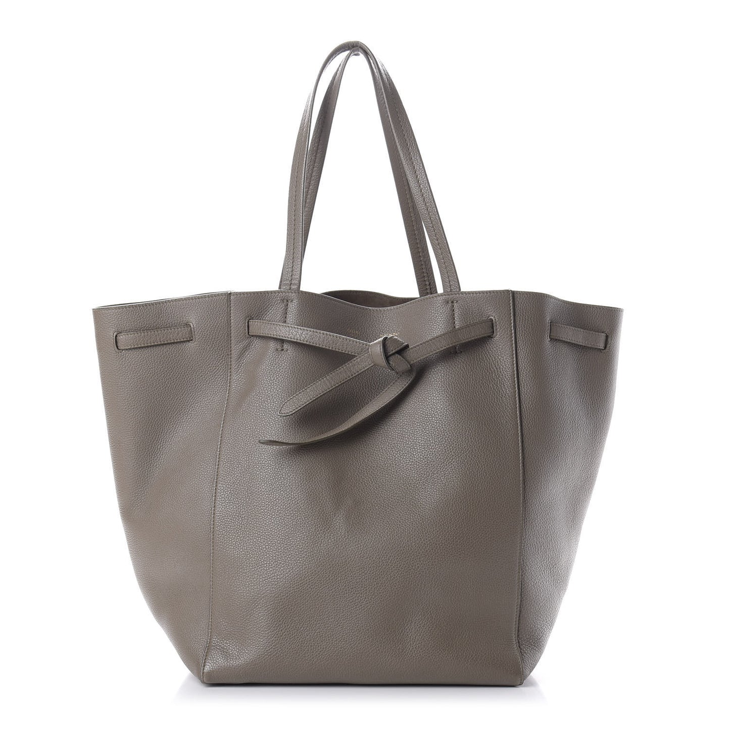 Soft Grained Calfskin Medium Belt Cabas Phantom Taupe
