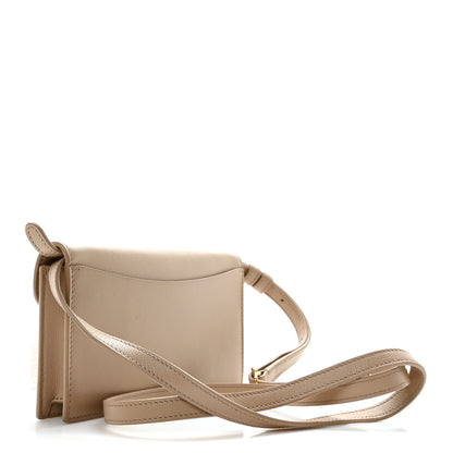 Loro Piana Grained Calfskin Extra Pochette Light Mastic Sun Gold 3 of 9