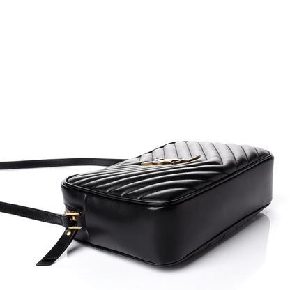 Saint Laurent Calfskin Matelasse Monogram Lou Camera Bag Black 3 of 5