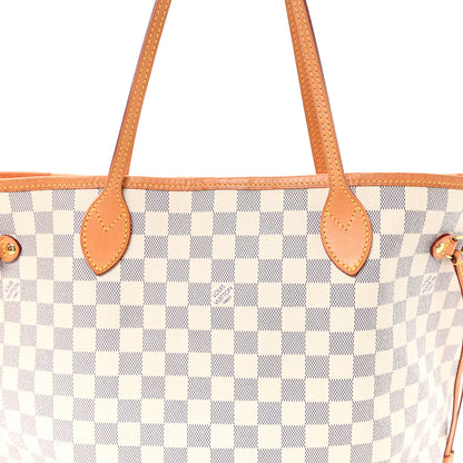 Louis Vuitton Damier Azur Neo Neverfull MM Rose Ballerine 9 of 12