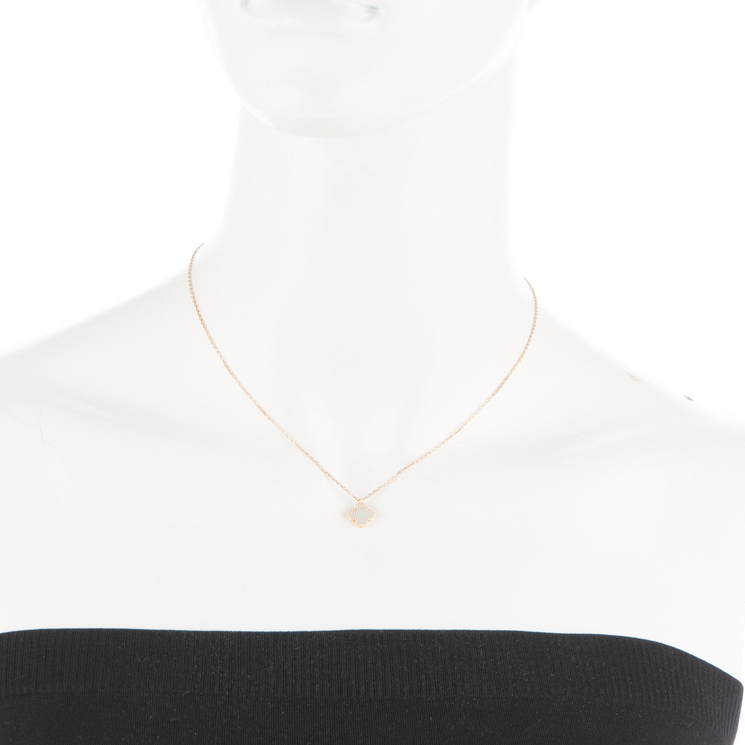 Van Cleef & Arpels 18K Yellow Gold Mother of Pearl Sweet Alhambra Pendant Necklace 2 of 6