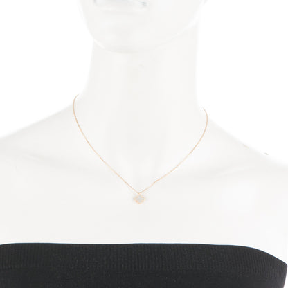 Van Cleef & Arpels 18K Yellow Gold Mother of Pearl Sweet Alhambra Pendant Necklace 2 of 6