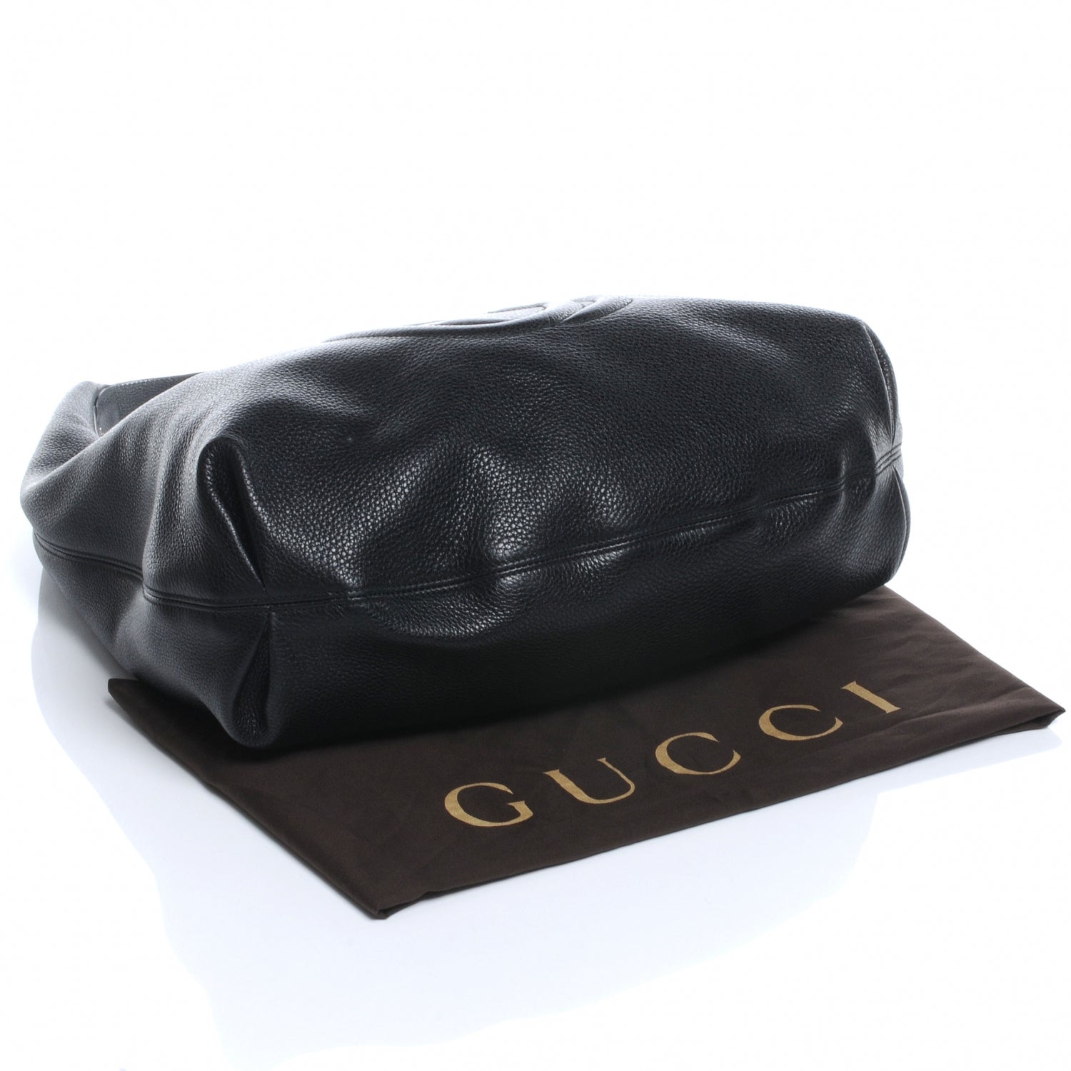 Gucci Pebbled Calfskin Large Soho Hobo Black 4 of 8