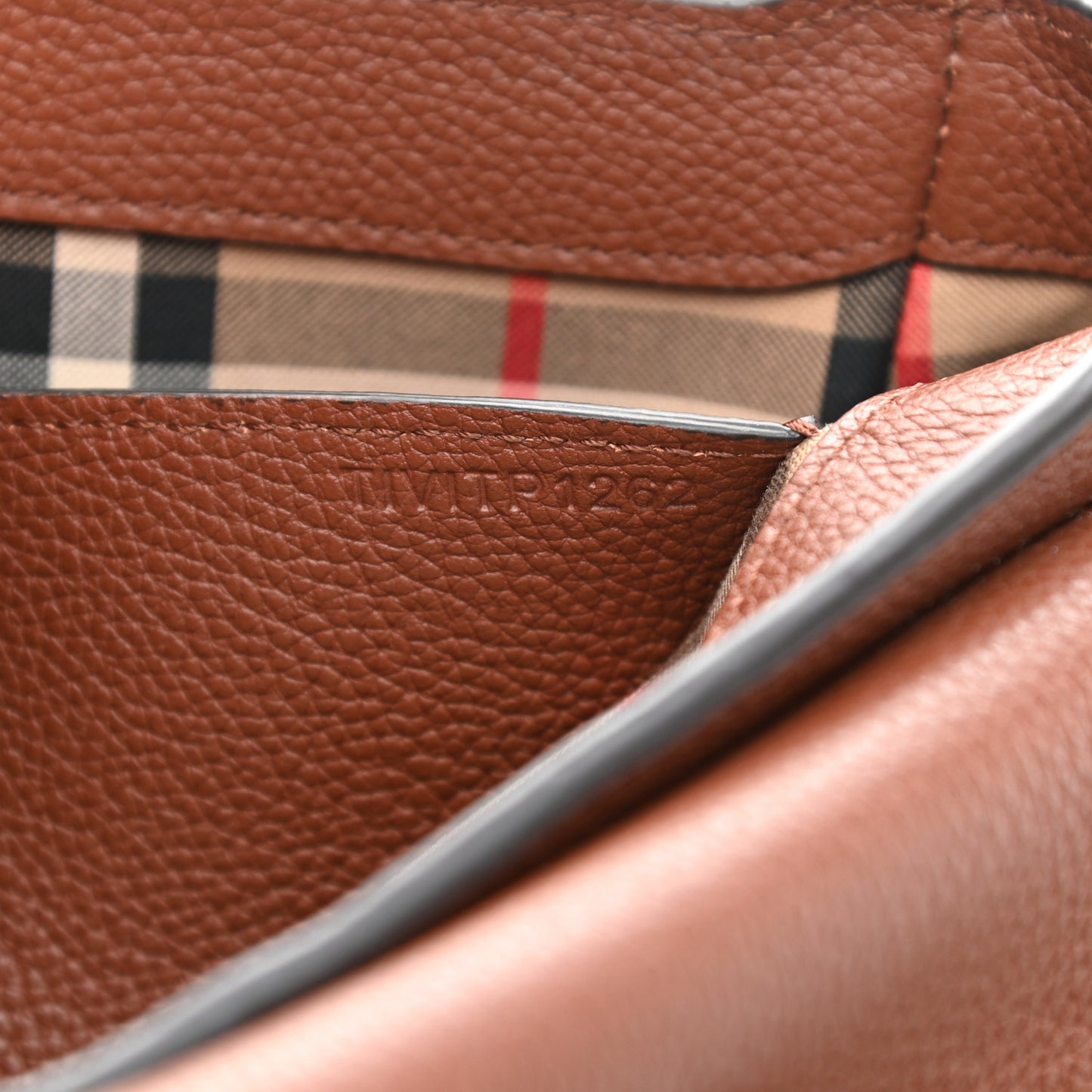 Calfskin Vintage Check Note Crossbody Bag Tan