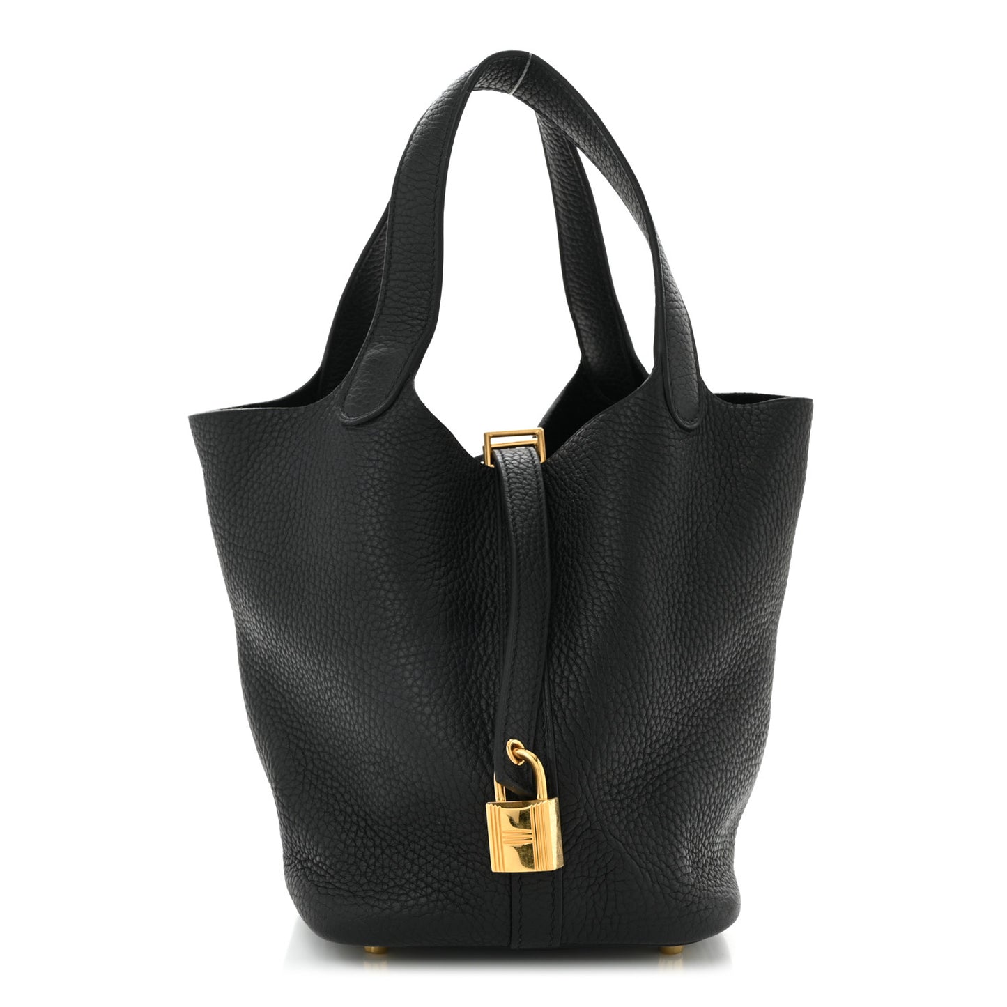 Taurillon Clemence Picotin Lock 18 PM Black