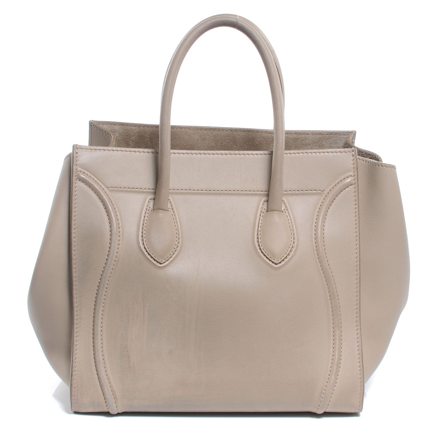 Celine Calfskin Small Phantom Luggage Beige 3 of 7