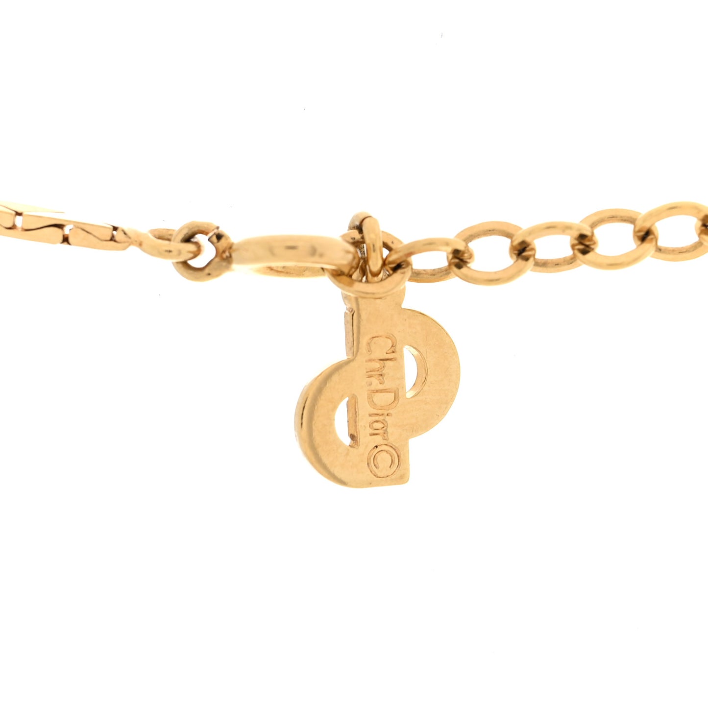 Crystal Baguette Necklace Gold Purple