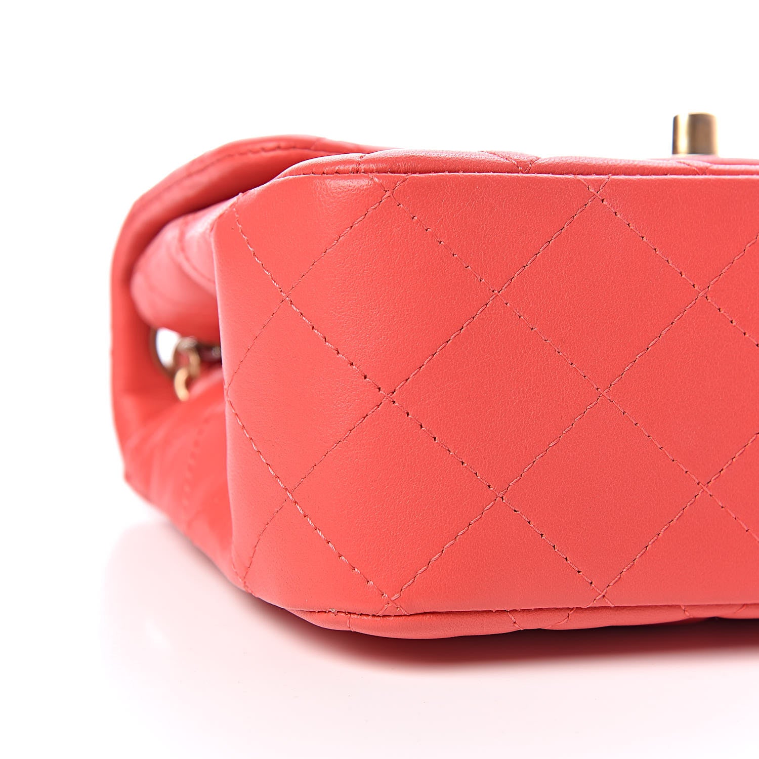 Chanel Lambskin Quilted Mini Square Flap Red 5 of 11