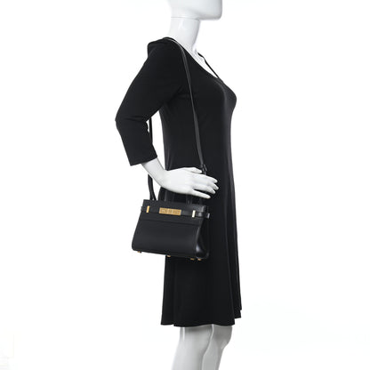 Saint Laurent Smooth Calfskin Manhattan Nano Shopper Tote Black 2 of 9