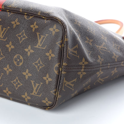 Louis Vuitton Monogram My LV Heritage Neverfull MM Blue Clair Rouge 11 of 11