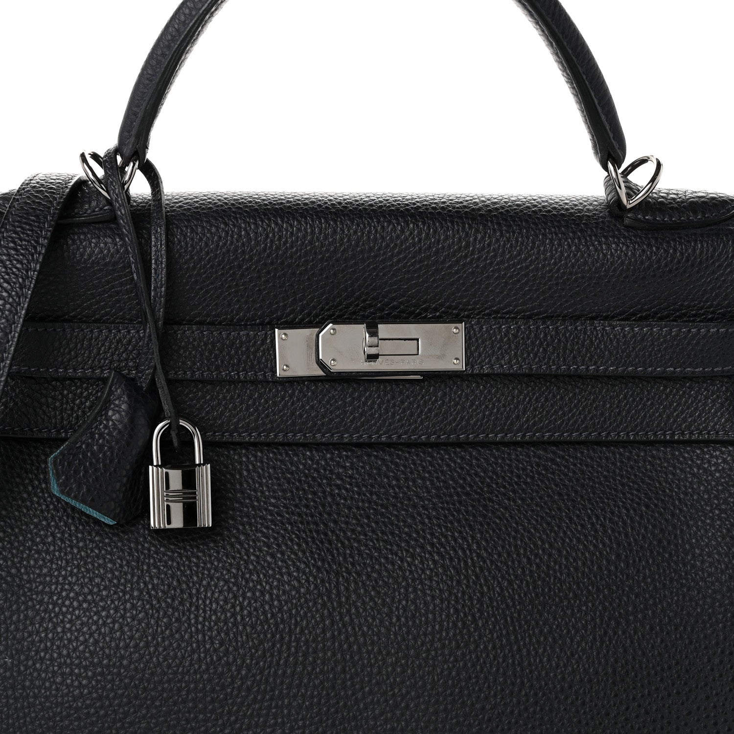 Hermes Togo Bi-Color Kelly Retourne 32 Indigo Blue Jean 8 of 10