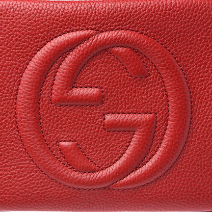 Gucci Pebbled Calfskin Small Soho Disco Bag Tabasco Red 10 of 10