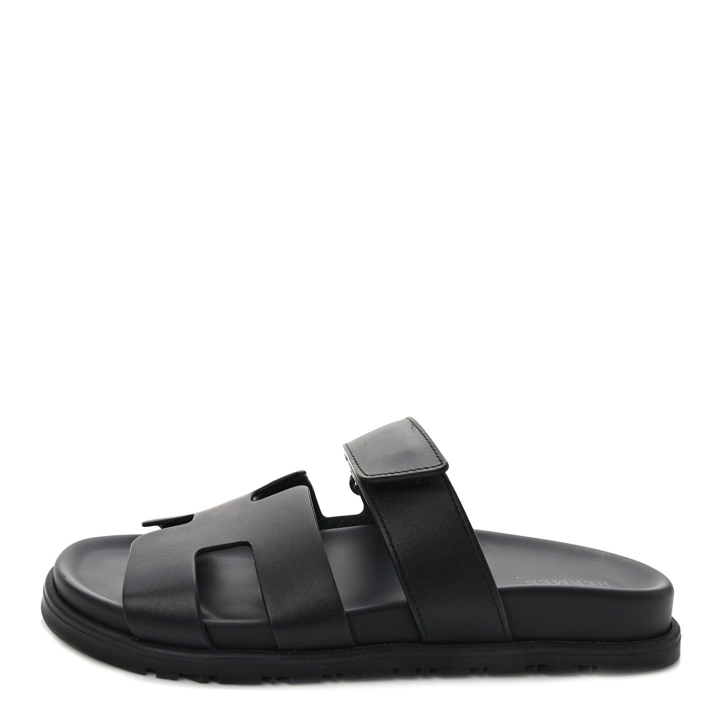 Calfskin Womens Chypre Sandals 37.5 Black