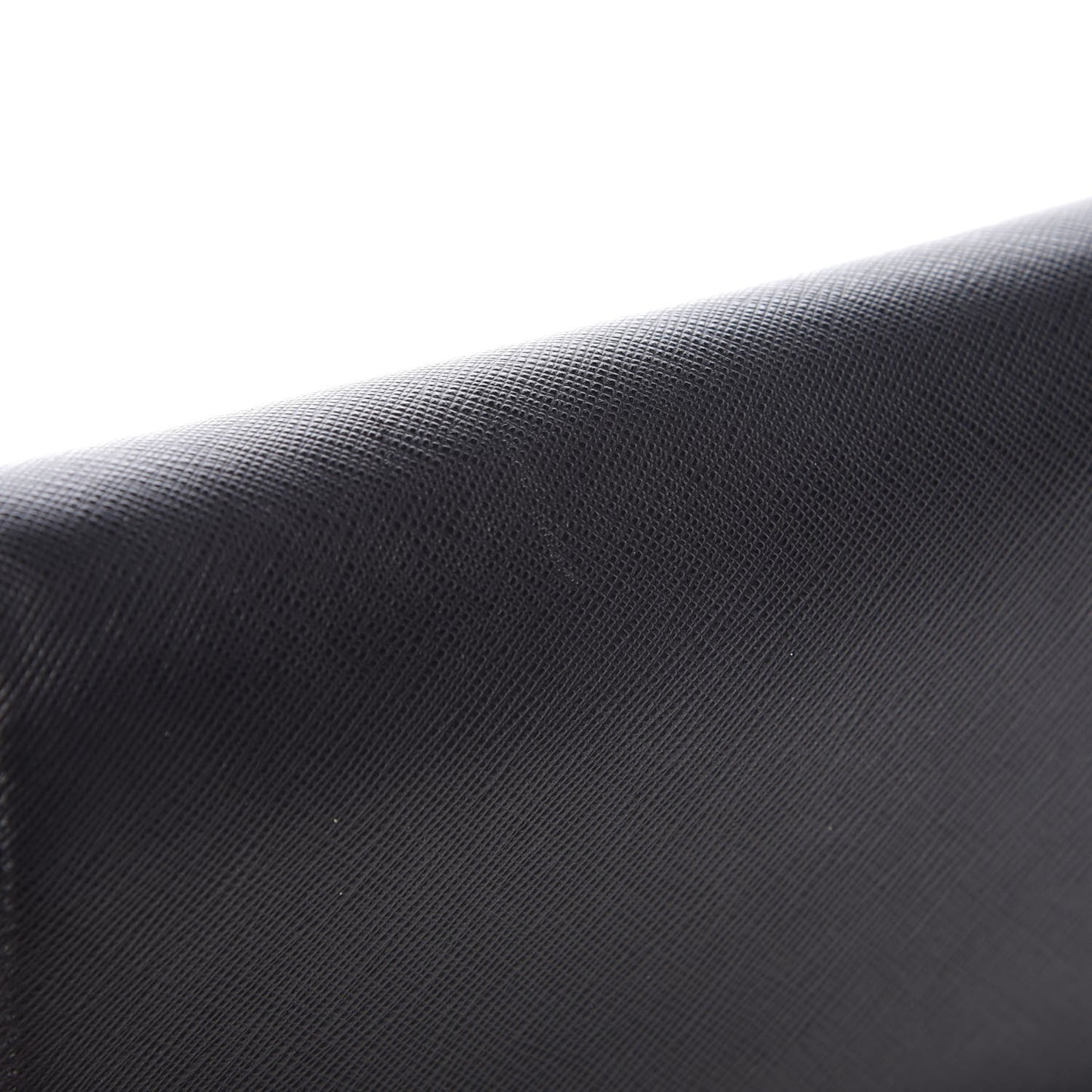 Saffiano Lux Chain Wallet Black