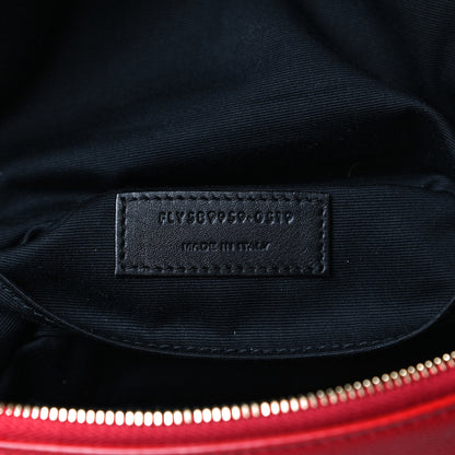 Saint Laurent Grain De Poudre Monogram Belt Bag Rouge Eros 7 of 14
