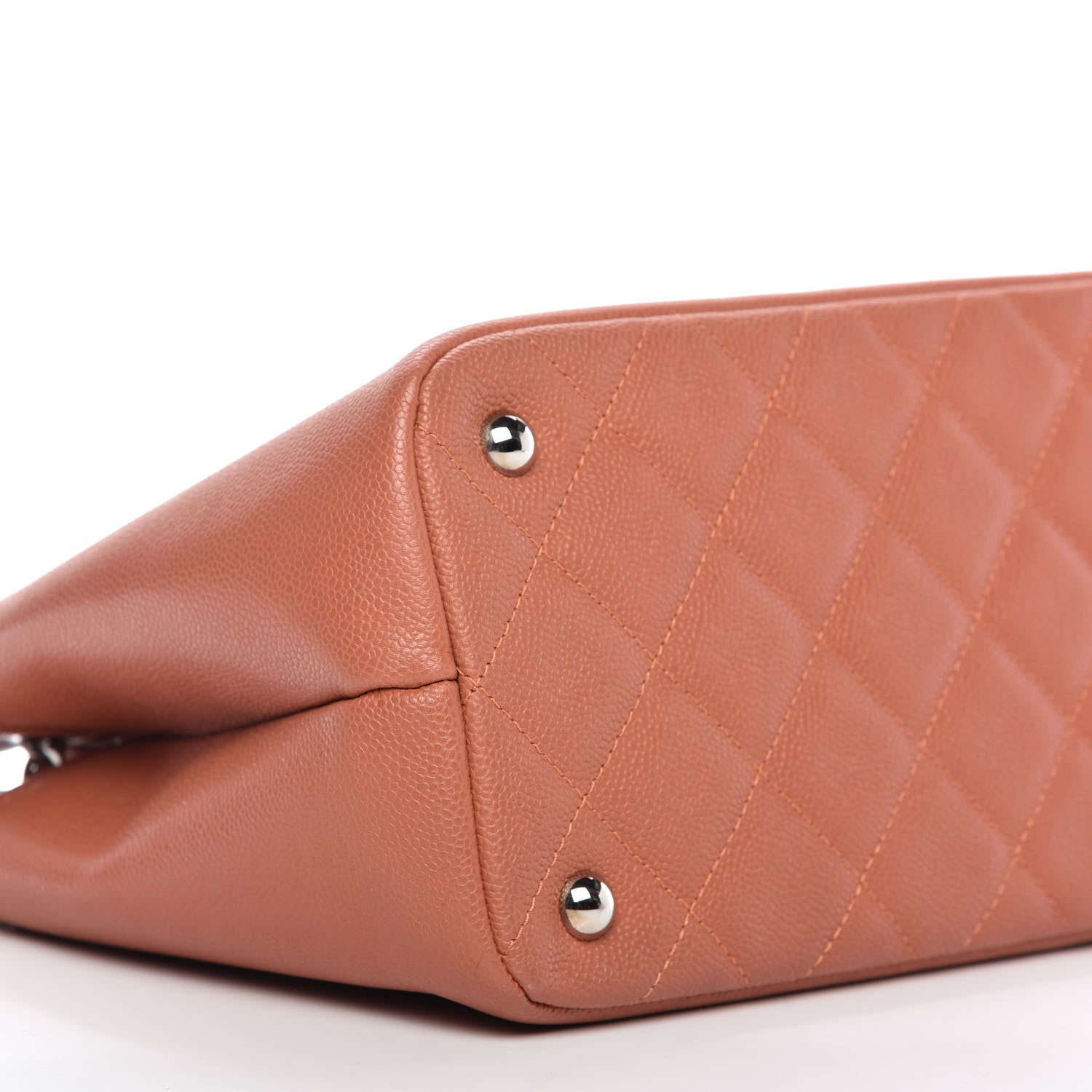Chanel Caviar Quilted Timeless CC Soft Tote Light Red 6 of 9
