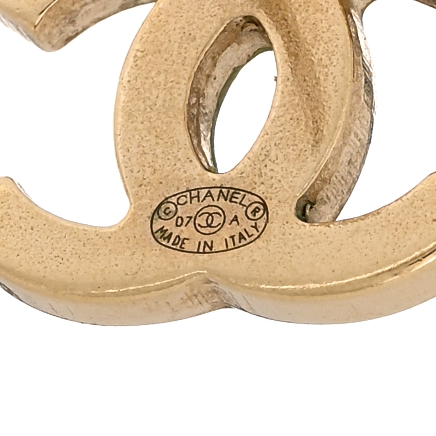 Chanel Pearl Gripoix Drop Earrings Gold 4 of 5