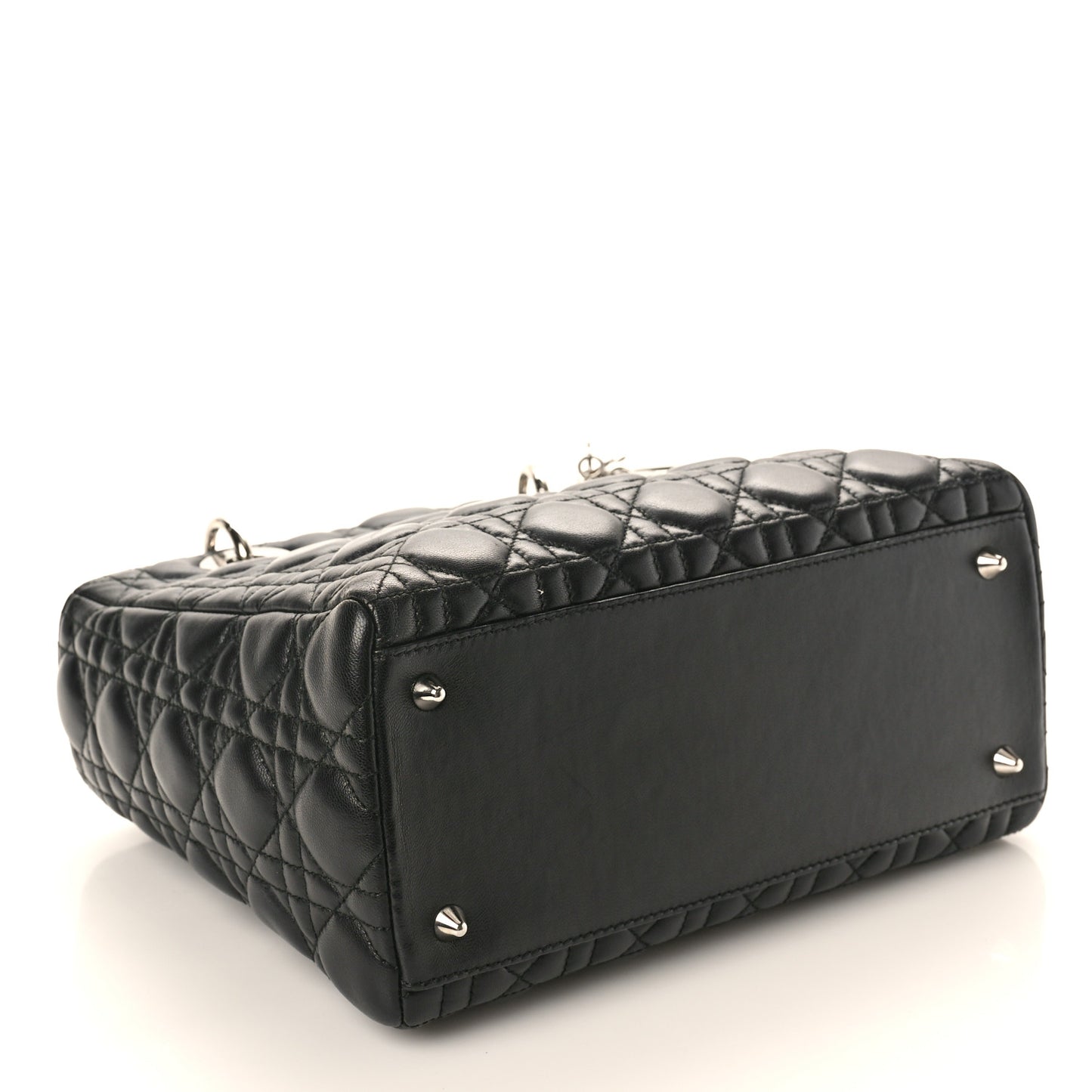 Lambskin Cannage Medium Lady Dior Black