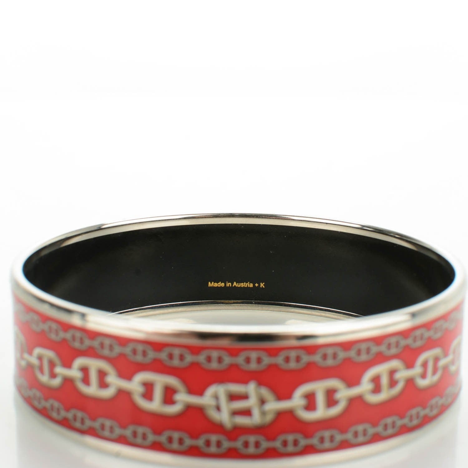 Hermes Enamel Printed Wide Chaine d'Ancre Bracelet 70 4 of 5