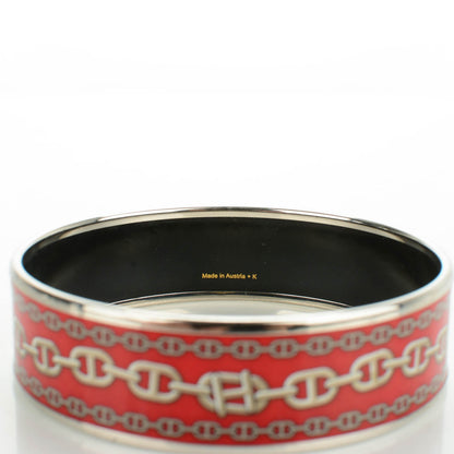 Hermes Enamel Printed Wide Chaine d'Ancre Bracelet 70 4 of 5
